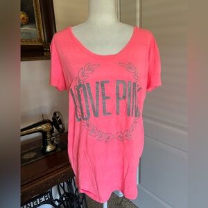 PINK Victoria's Secret Women's Neon Coral Top